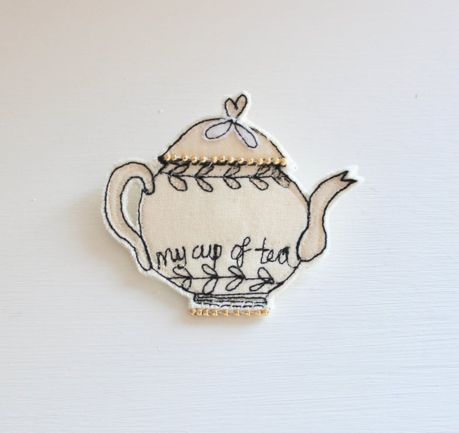 'My Cup of Tea' - Brooch