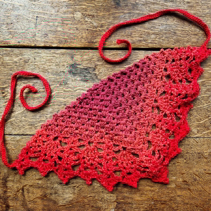 Red Bandana, Red Hair Accessory, Gothic Hair Accessory, Birthday Gift