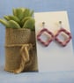 Geometric Open Diamond Earrings - Image 5