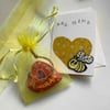Valentine Bee Mine card with heart set