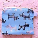 Scottish Terrier Blue Fun Coin Purse or Card Holder Bespoke 