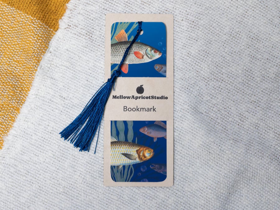 Vintage Fish Bookmark with Tassel