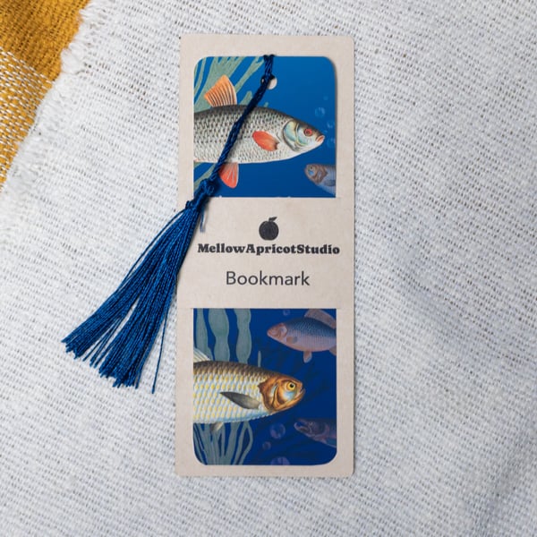 Vintage Fish Bookmark with Tassel