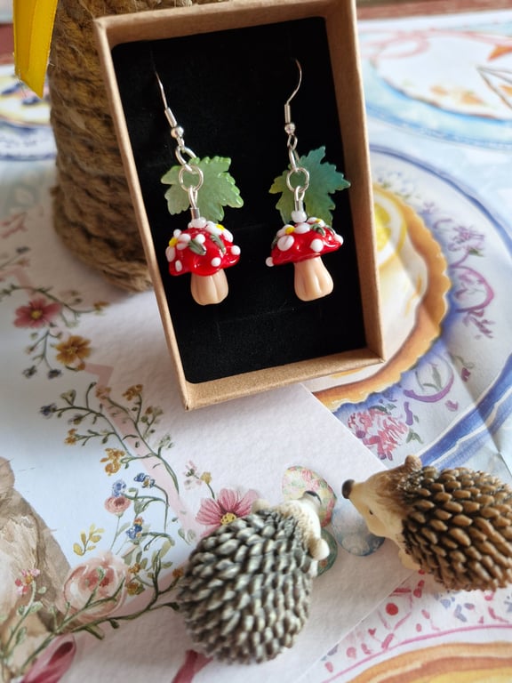 The "Bramble-Berry" Toadstool Earrings