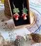 The "Bramble-Berry" Toadstool Earrings