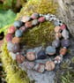 Silver and Jasper pebble bracelet - Image 6