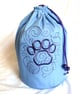 Doodle Cat Track Embroidered Project Bag - Image 5