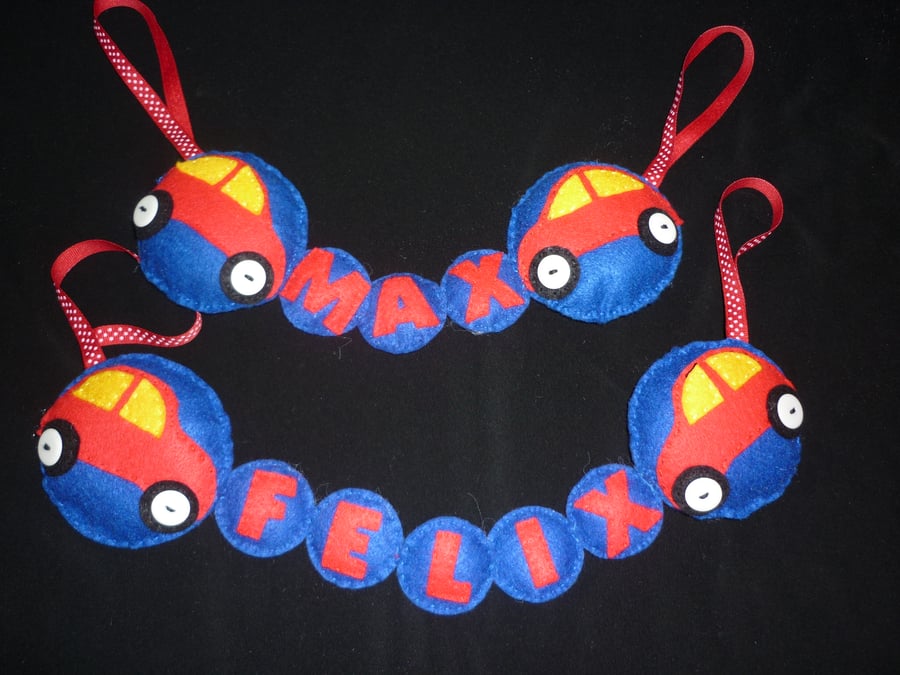 Personalised Car Name banner for Wall or door