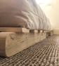 Wooden Futon Frame Rustic Sofa Bed Reclaimed Wood THE NOTTINGHAM - Image 6