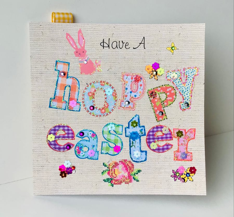 Easter Cards,Printed Appliqué Design,Handfinished,Can Be Personalised 