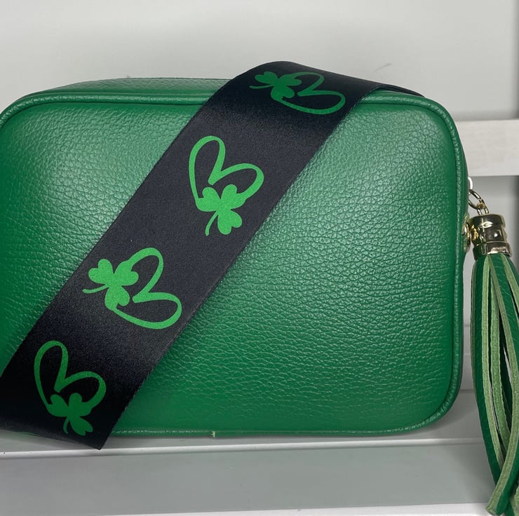 Irish Shamrock bag strap, Handmade crossbody Ba... - Folksy