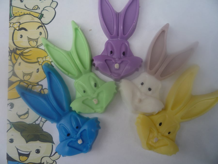 bugsy bunny soaps x 4