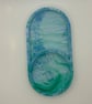 Dual compartment oval trinket tray