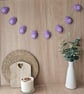 Lavender Felt Egg Garland 