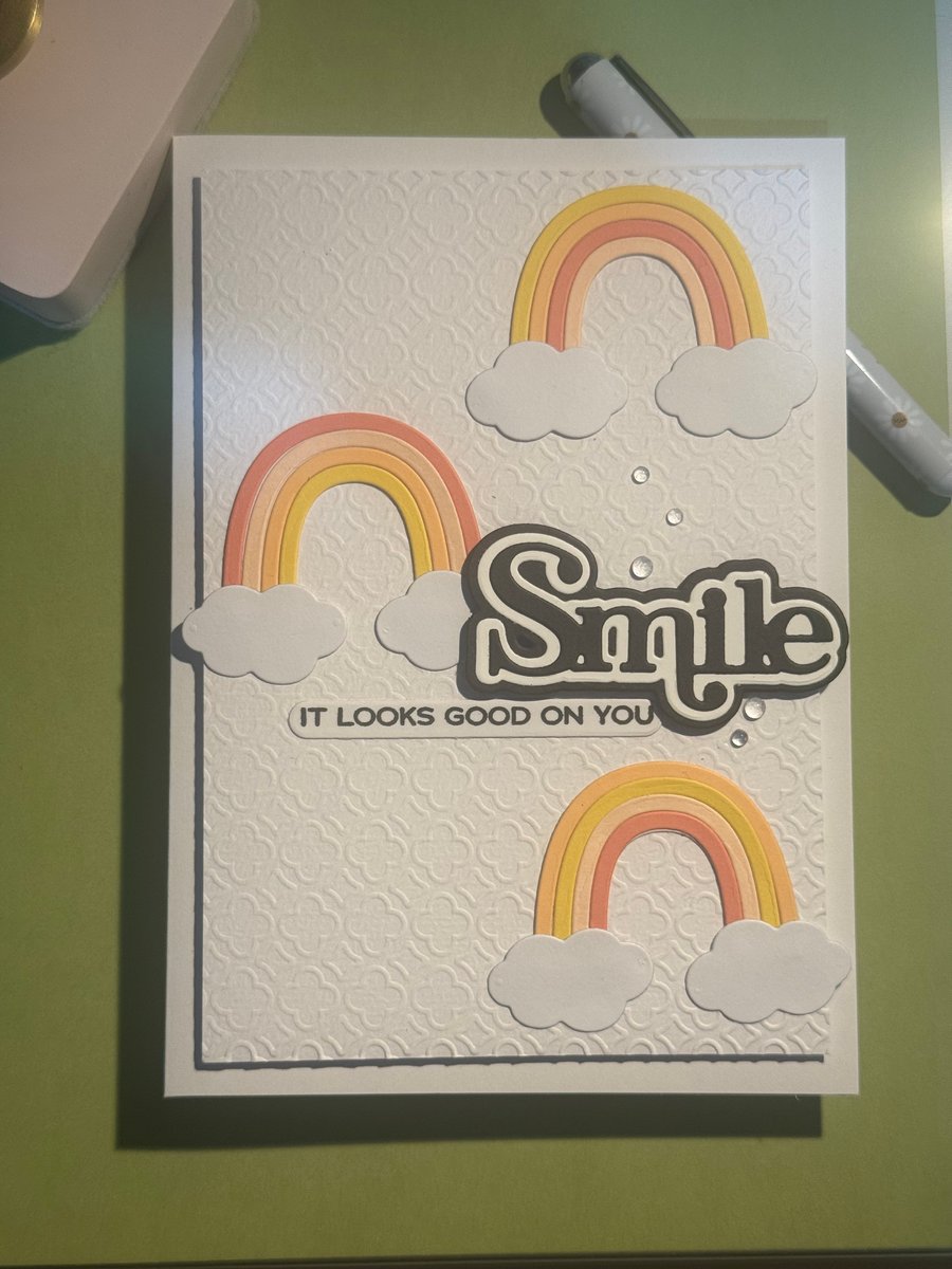 Rainbow cards. Summer colour pallet used