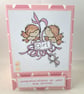 New baby girl card
