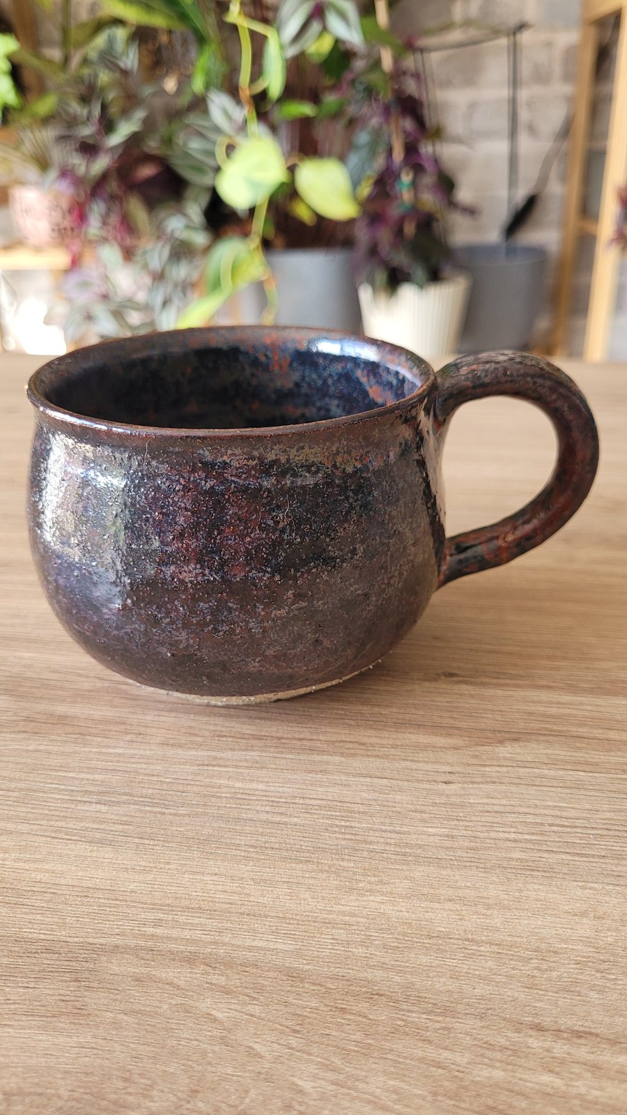 Rustic Ancient Jasper mug handmade pottery