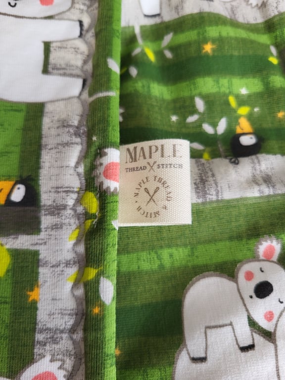 Personalised Baby Quilt, Koala Lightweight Moses Basket Pram Playmat