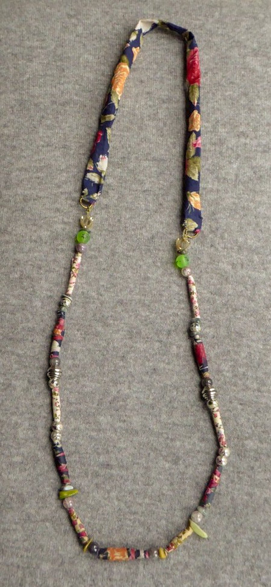 Textile Bead Necklace