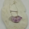 Amethyst Rock Stone Necklace