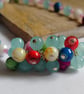 Summer Meadow - Handcrafted Colourful Beaded Cluster Necklace