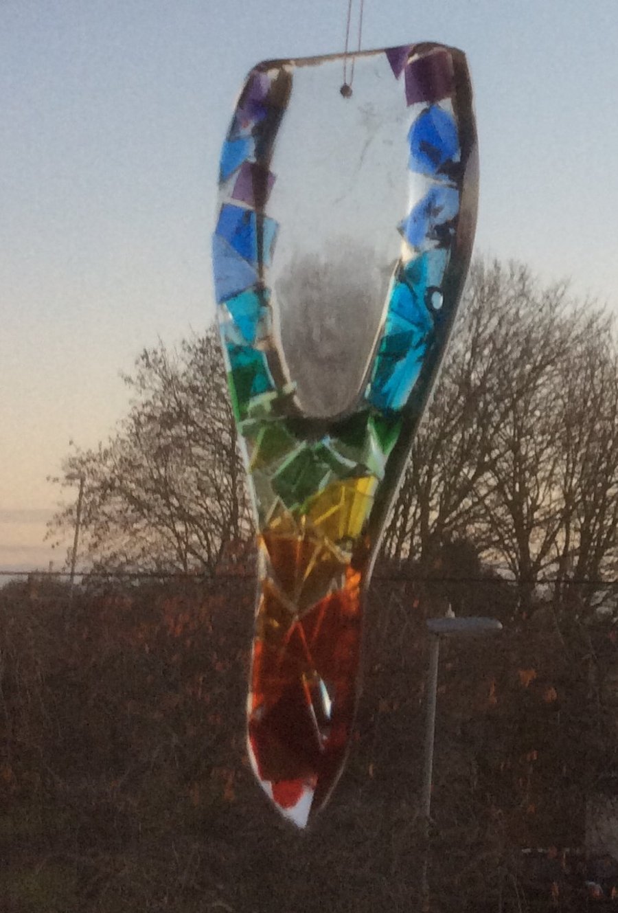Stained glass Rainbow Pliars Suncatcher