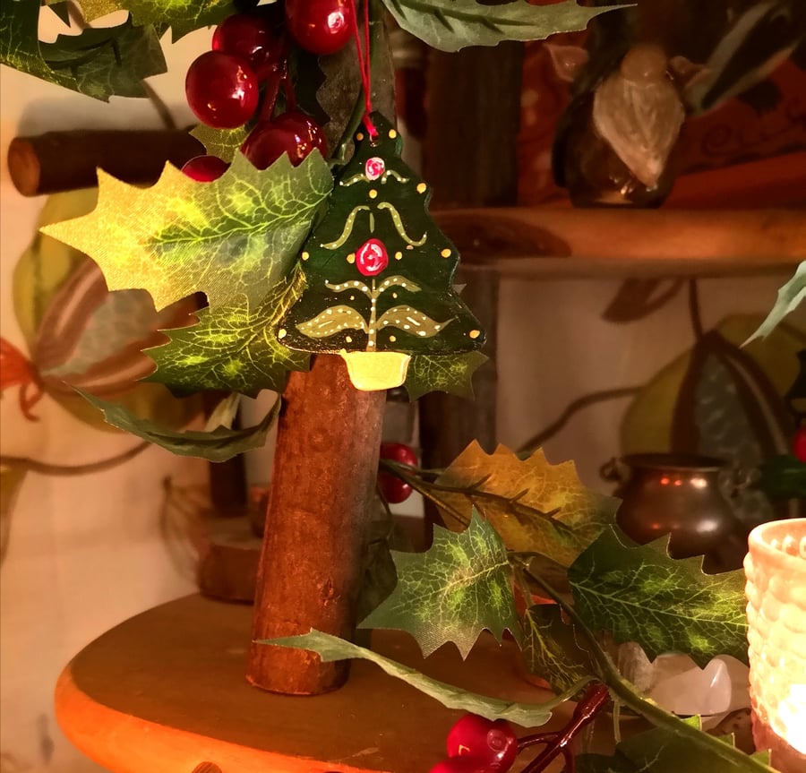 Folksy Christmas Tree Decoration