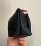 Lined Inner Tube Bag - Dark Pink Zip & Maroon Cyclist Lining - Image 4