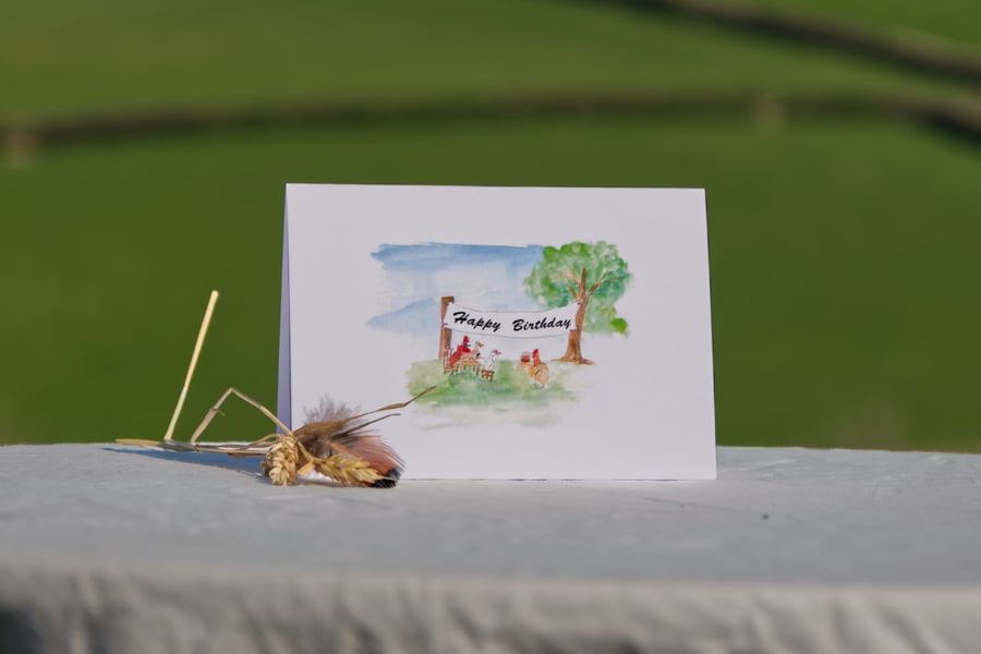 'Happy Birthday' greeting card