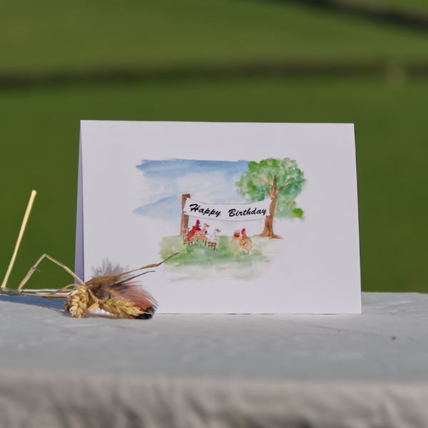 'Happy Birthday' greeting card