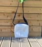 Small Sailcloth Crossbody Bag – Upcycled Everyday Bag with Front Zip Pocket - Image 2