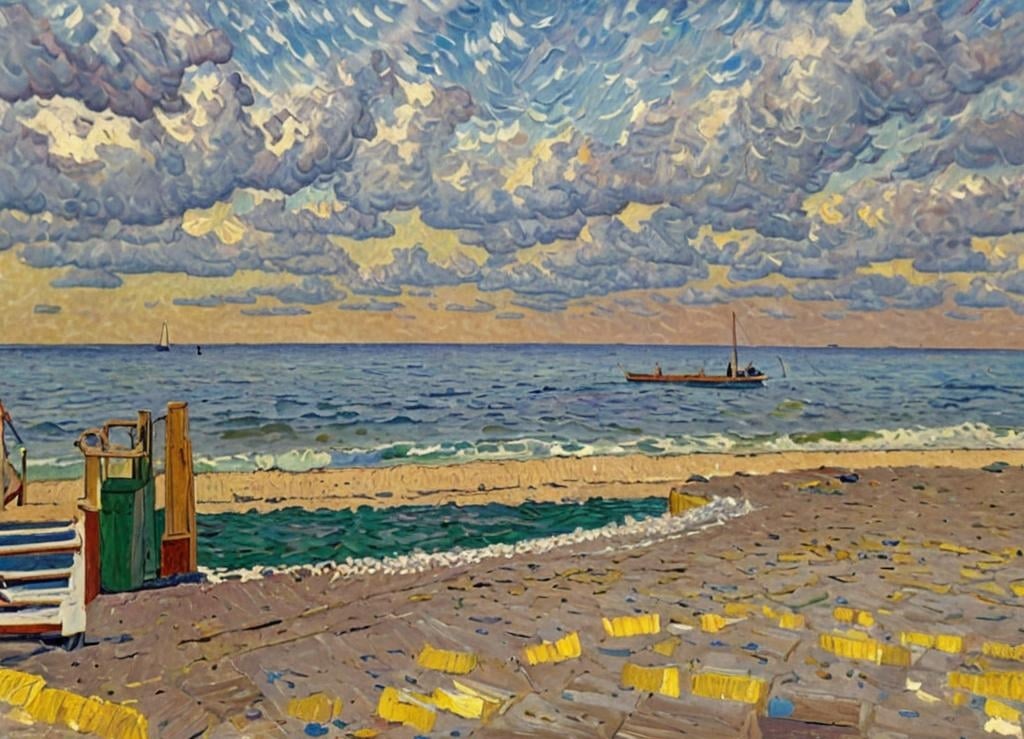 A4 Print Queen Victoria's Personal Beach Isle of Wight 