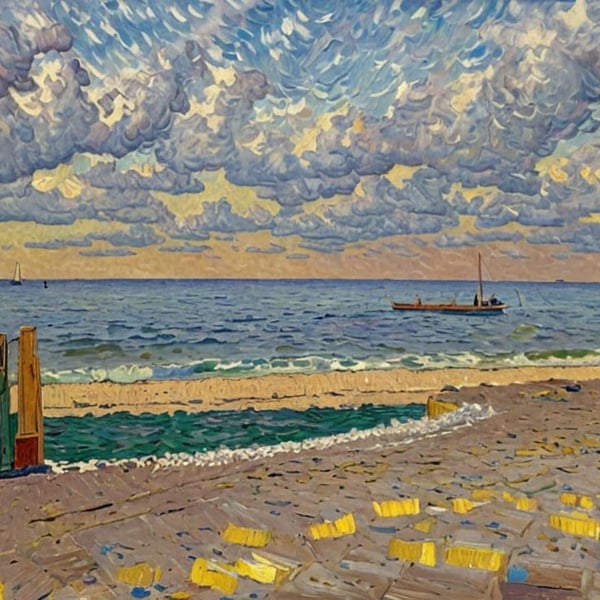 A4 Print Queen Victoria's Personal Beach Isle of Wight 