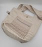 Large Tote bag with pockets in cream.  - Image 8