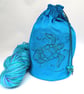 Turtle Swirls Embroidered Project Bag