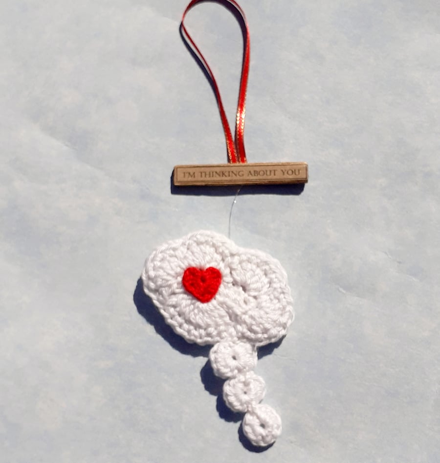 Crochet Think Bubble Hanger