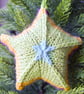 Hand knitted star - Christmas Decorations  - Multicolour - Image 2