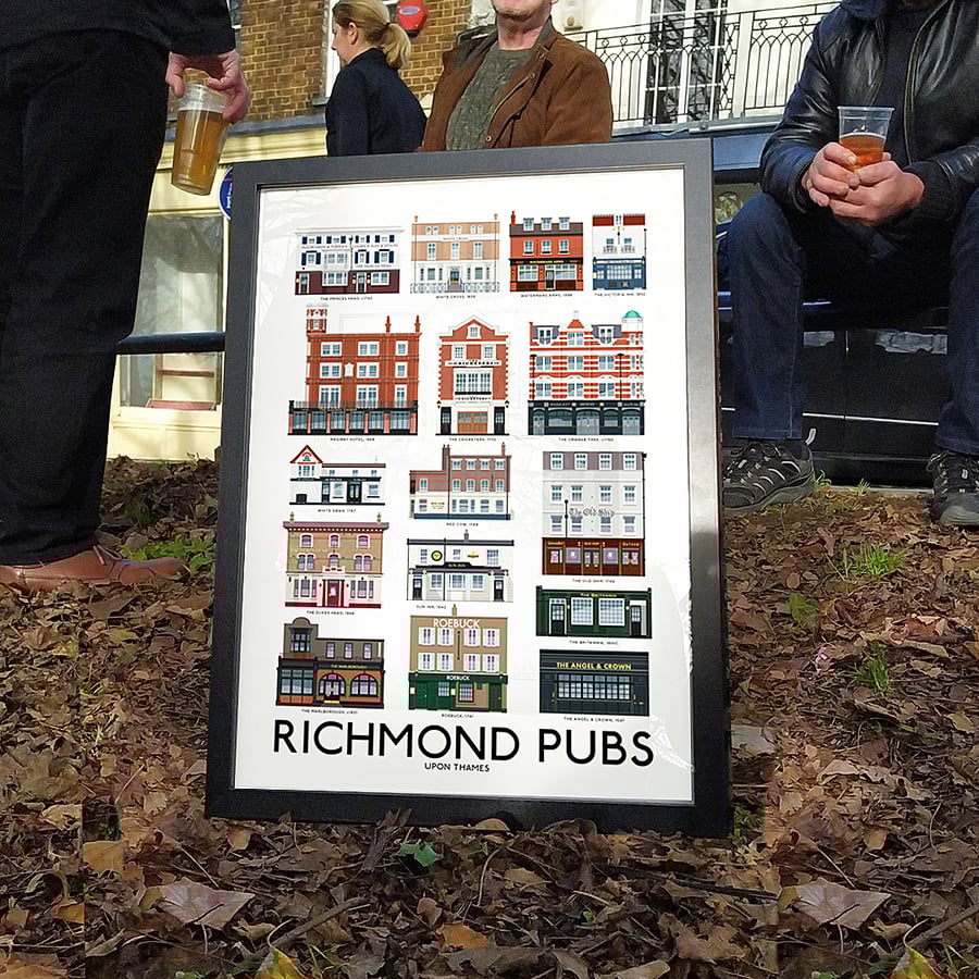RICHMOND PUBS A3 Print