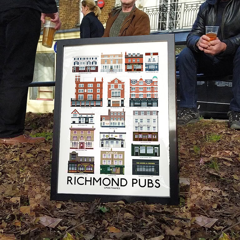 RICHMOND PUBS A3 Print