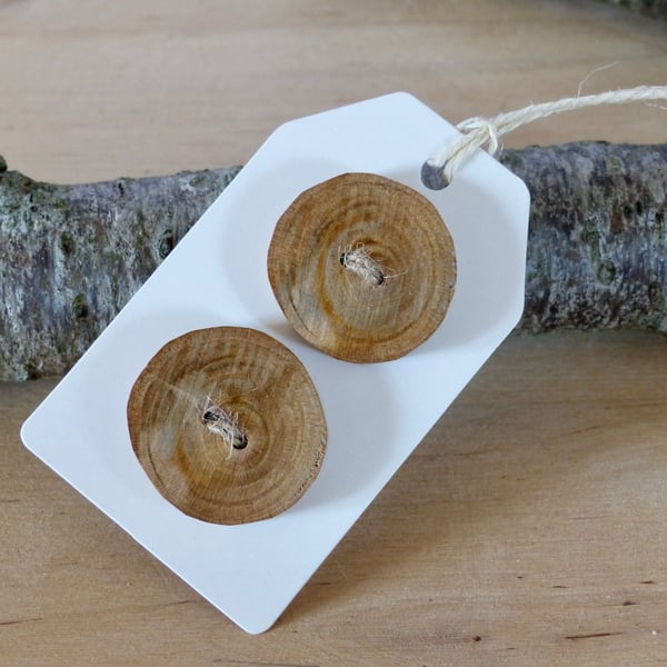 Rustic Cherry Wood Buttons