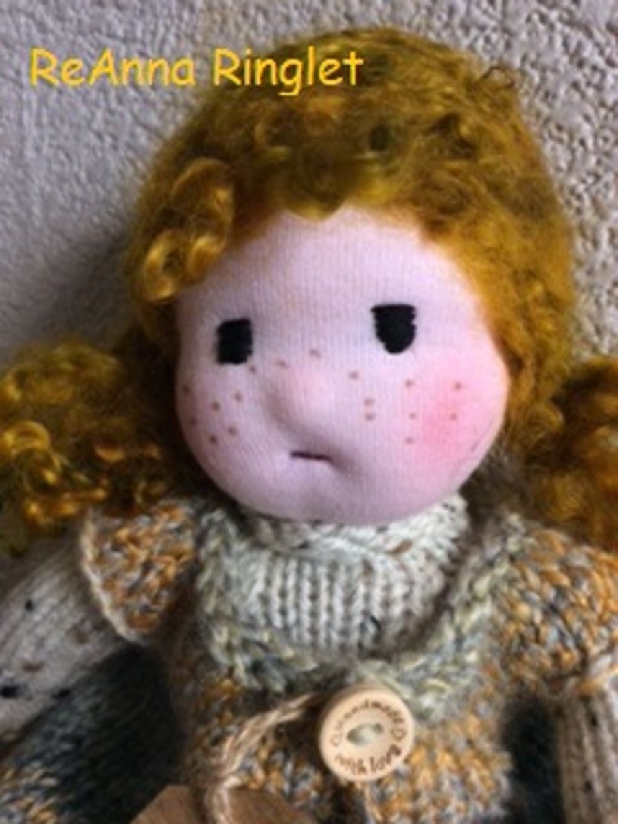 knitted doll - Reanna Ringlet