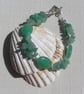 Green Aventurine Gemstone Beaded Chakra Bracelet "Cool Mint"