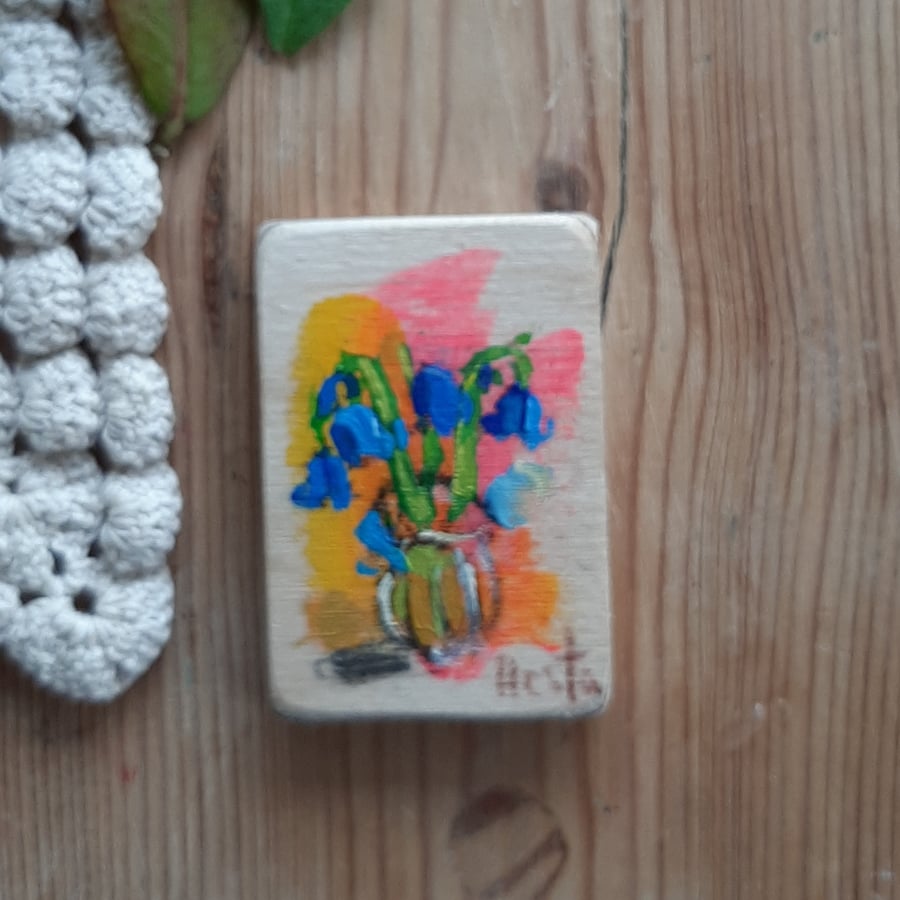 Miniature bluebell painting 