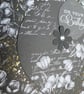 Birthday Card - Monchrome Floral - Have A Wonderful Birthday - Image 5