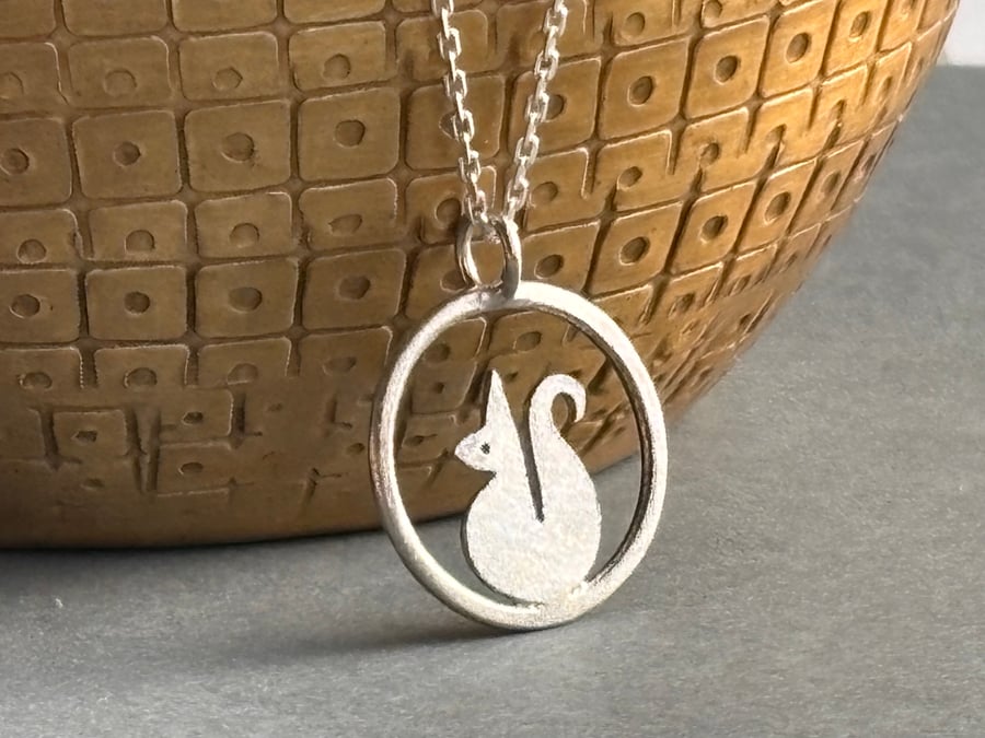 Little edge of the woods squirrel necklace