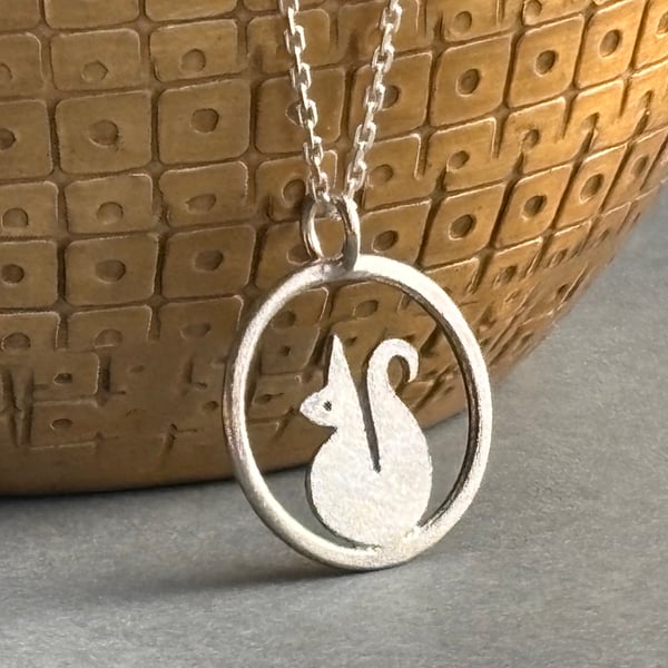 Little edge of the woods squirrel necklace
