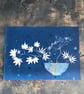 Kintsugi Botanical Cyanotype Art, Original Art, Japanese themed Artwork - Image 8