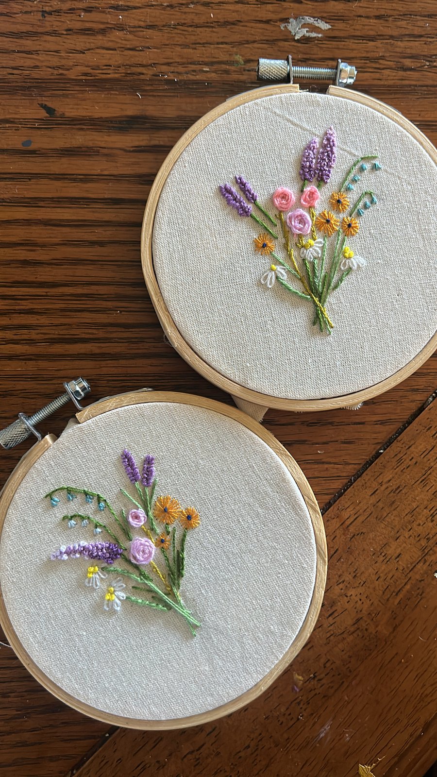 Floral Embroidery Bouquet