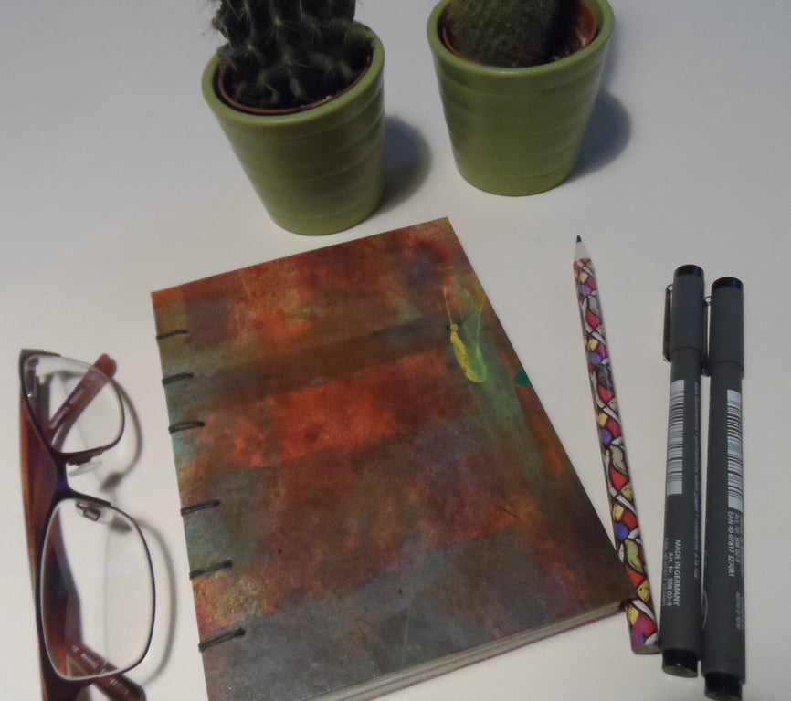 Handmade Coptic stitch book 26