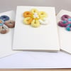 Set of 3 Knitted Flower Cards